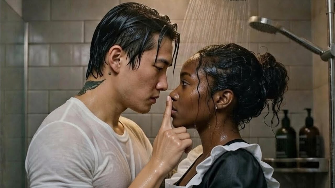 "SHOWER WITH ME" Korean Mafia Boss Whispers to Black Maid 