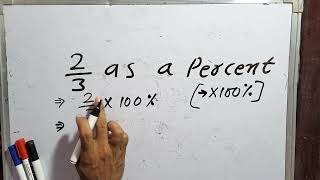 2/3 as a percent | 2/3 In Percentage || How Many Percentage | Percentage In Hindi || Number | Result