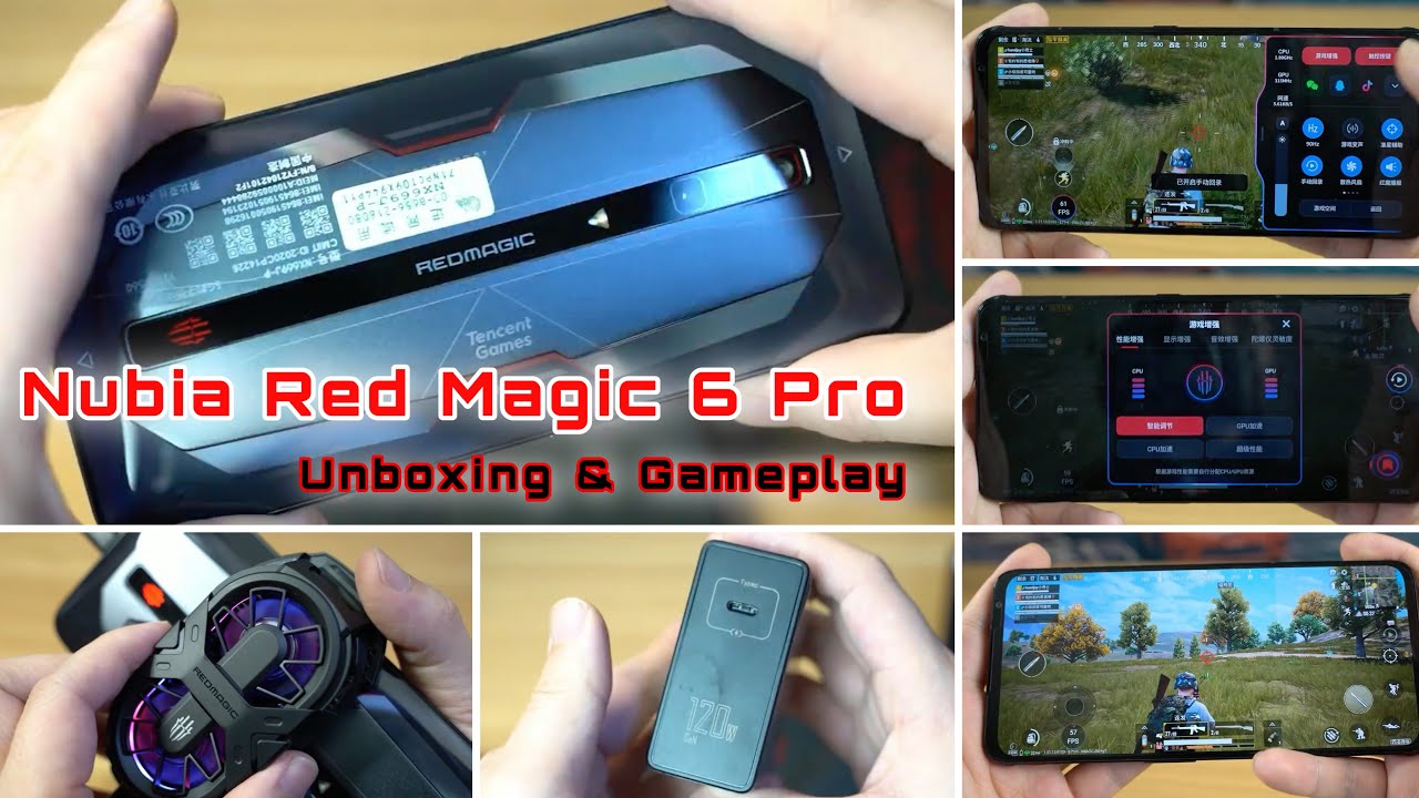 Nubia Red Magic 6 Pro - Unboxing & Gameplay Experience ( ROG Phone 5 Competitor )