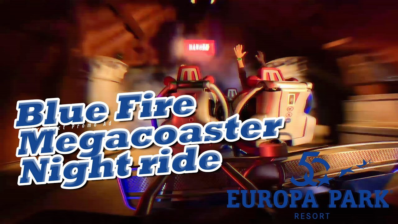 Blue Fire Onride 4K (Night)