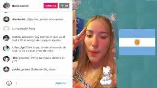 Lucia suarez  en Vivo Instagram el 23 de enero del 2021 ( sin audio )