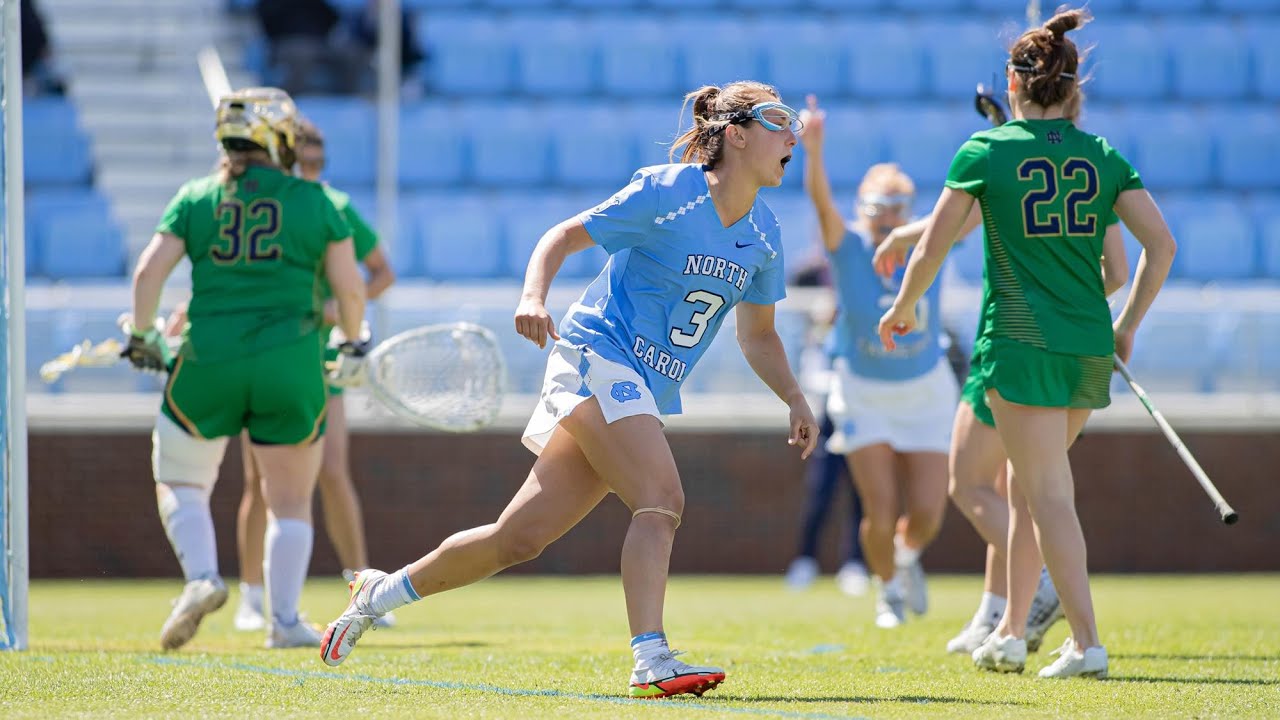 UNC Women's Lacrosse Tar Heels Down Notre Dame, 157 YouTube