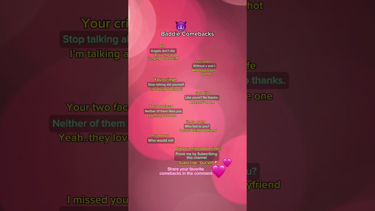 Comebacks On