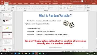 Lecture-V Practical with Explanation of Random Variables (Python)