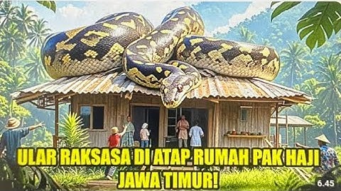 Jatim Heboh‼️Anak Pak Haji Jadi Ular Raksasa di Atas Genting Rumahnya,Apa Sebenarnya Terjadi⁉️