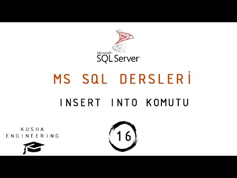 INSERT INTO KOMUTU // SQL  Dersleri - 16