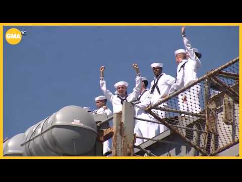 Emotional reunions as USS Abraham Lincoln returns home