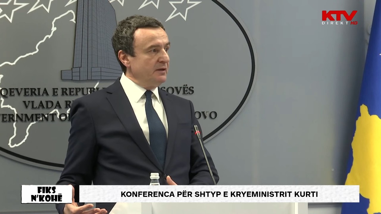 Kurti i përgjigjet Osmanit | LIVE 🔴 Konferenca për media | Fiks n’Kohë