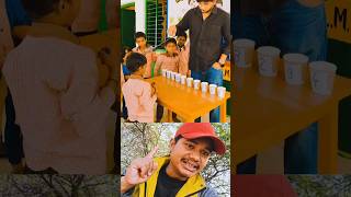 Amazing Skill! 🏆 Kid Conquers the Swinging Bottle Cup Challenge! #shorts