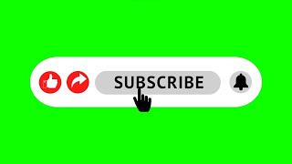 Green screen subscribe button...mouse click with sound