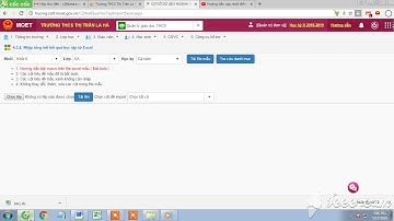 Hướng dẫn cập nhật điểm vào hẹ thống CSDL Ngành 2