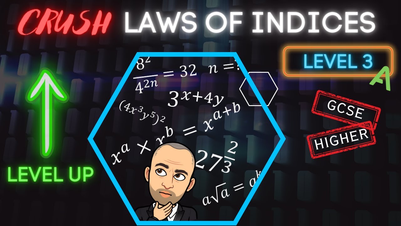 Laws of Indices Level 3A (Core Skills) | Level Up Maths (Core Skills ...