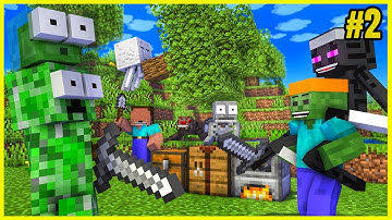 [ Lớp Học Quái Vật ] THỬ THÁCH SINH TỒN PRO VÀ NOOB (P2-TẬP2)  | Minecraft Animation