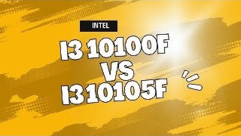 Intel i3 10100f vs 10105f...SUB!