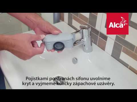 Комбінований гідрозатвор Alcaplast для пластикового жолоба, видео 1