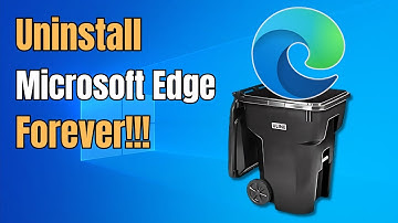 Uninstall Microsoft Edge in Windows 10 and 11