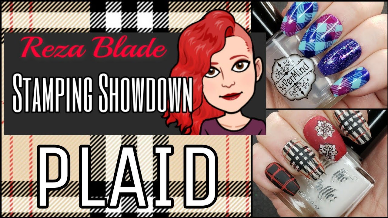 Plaid Stamping Showdown Uberchic vs Clear Jelly Stamper plate review nail art swatches tutorial