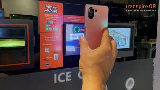 Pay using E-Wallet on Ice Cream Vending Machine with transpire QR E-Wallet Payment Terminal screenshot 3