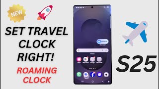 Galaxy S25/S25+/Ultra: How to Change the Roaming Clock Timezone & Region on Lock Screen screenshot 2