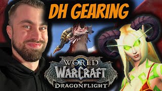 Demon Hunter 10.0 gearing KEKW ! WoW Dragonflight is here !