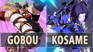 GBVSR: Gobou (Ladiva) Vs Kosame (Lancelot) | High Level Gameplay.