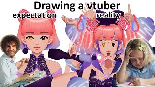 How I Drew My Own VTuber Art and All the Times I Messed Up