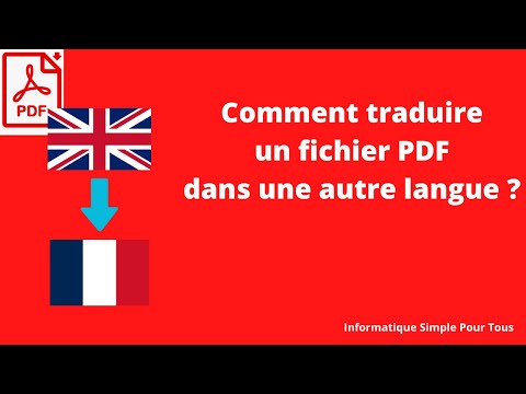 Vidéo: Comment traduire un PDF portugais en anglais ?