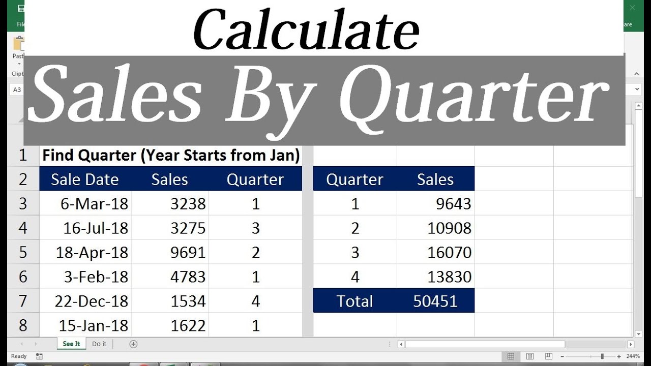 create-a-report-that-displays-quarterly-sales-in-excel-youtube