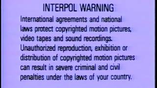 FBI Warning/Interpol Warning Screens (1992)