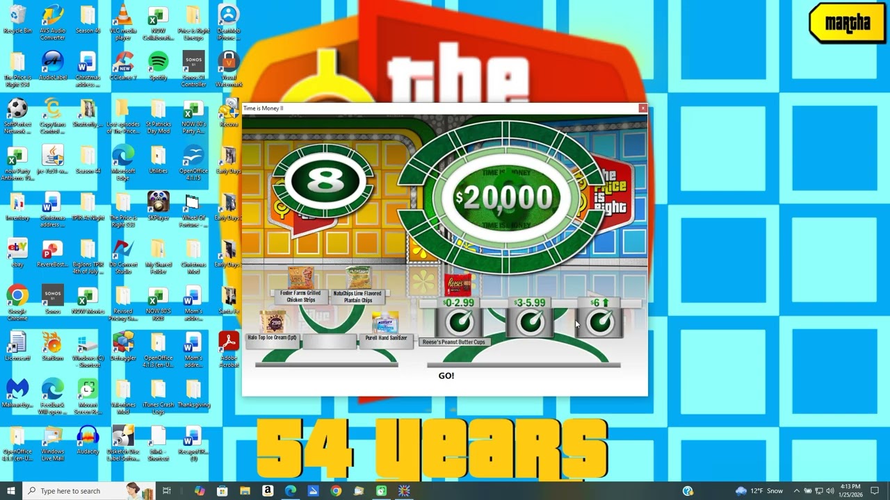 BigJon's Price is Right remake game (December 17, 2025)