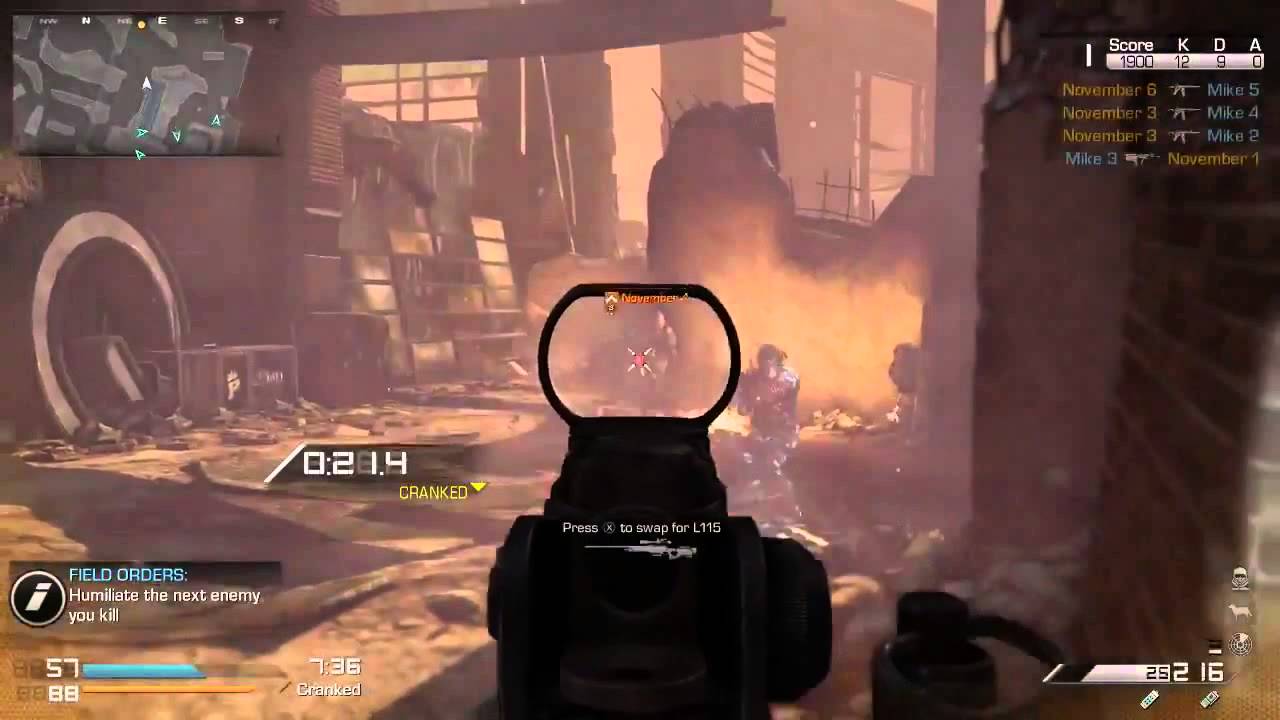 Call of Duty Ghosts - Quad Feed w/ Vector! (CoD Ghosts Gameplay)