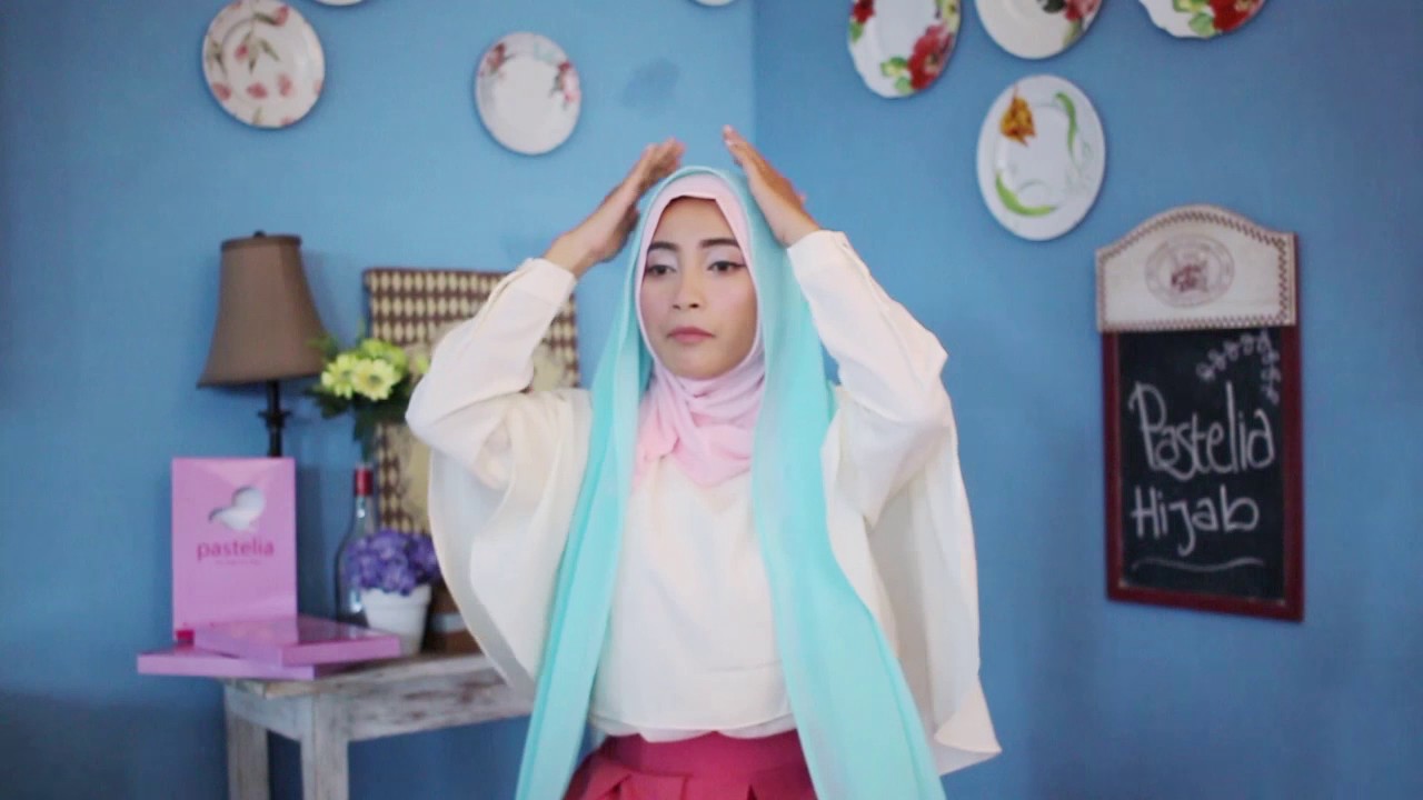 TUTORIAL HIJAB LOLY INSTANT PREMIUM SHAWL By PASTELIA HIJAB Style 2