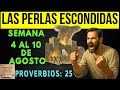 Busquemos PERLAS ESCONDIDAS de esta Semana _ 4 al 10 de agosto de 2025  ✨  - PROVERBIOS: 25
