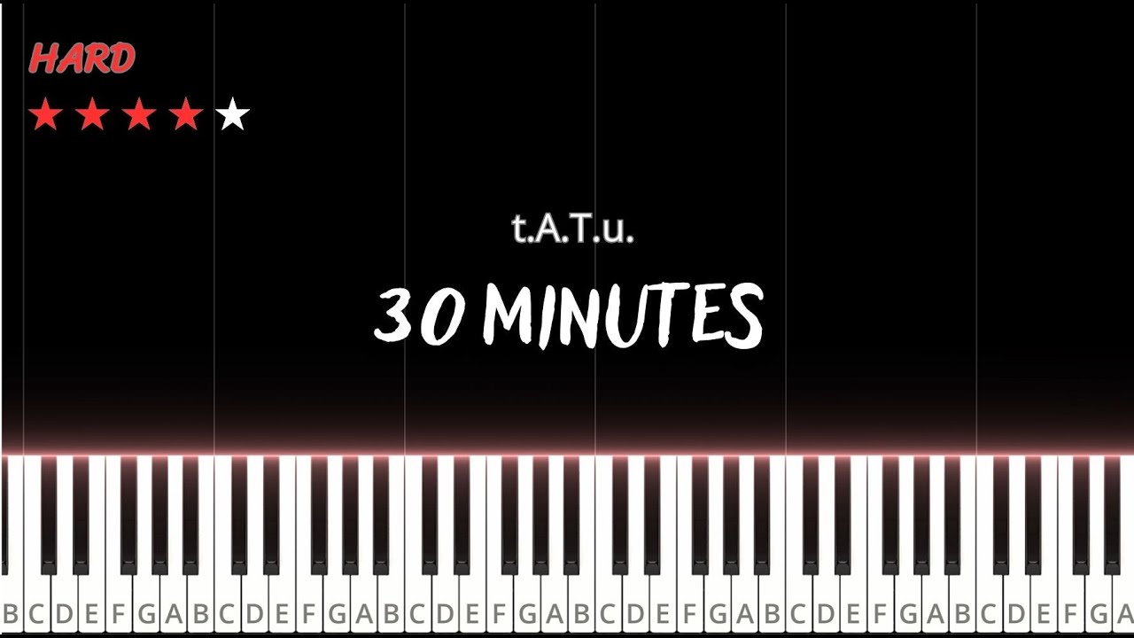 t.A.T.u.- 30 Minutes - arr. Dashke | Piano Tutorial #pianotutorial #tatu