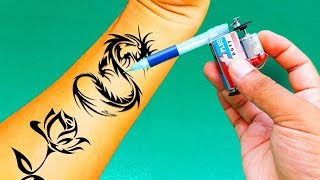 How To Make A Simple Tattoo Machine At Home| Amazing Mini Tattoo Machine | Make A Tattoo Gun DIY