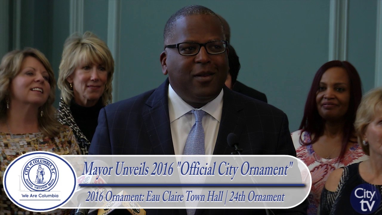 Mayor Benjamin Unveils 2016 "Official City Ornament" - YouTube