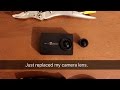 Xiaomi Yi 4k lens replacement repair - Simple and easy