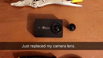 Xiaomi Yi 4k lens replacement repair - Simple and easy