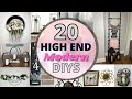 Top 20 High End Modern DIYs/Dollar Tree Modern Home Decor/Modern Thrift Flips.