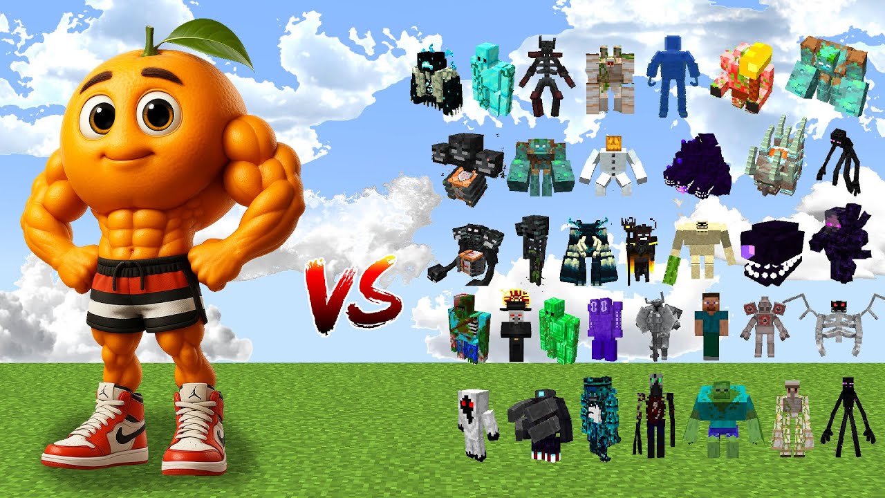 U DIN DIN DIN DIN vs All Minecraft Bosses - Minecraft Meme Mob Battle