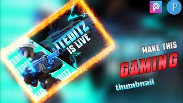 HOW to make gaming live stream thumbnail on Android