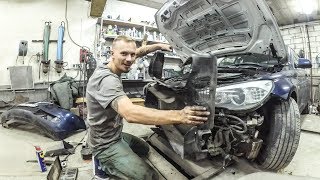 Курочим бэху, разбираем перед покраской, Нищеброд на BMW