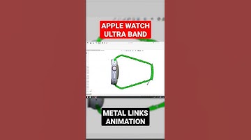 For SolidWorks lovers, metal links animation #apple #applewatch #applewatchultra #solidworks
