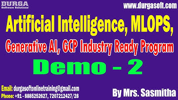 Artificial Intelligence tutorials || Demo - 2 || by Mrs. Sasmitha On 20-08-2024 @7:30AM IST
