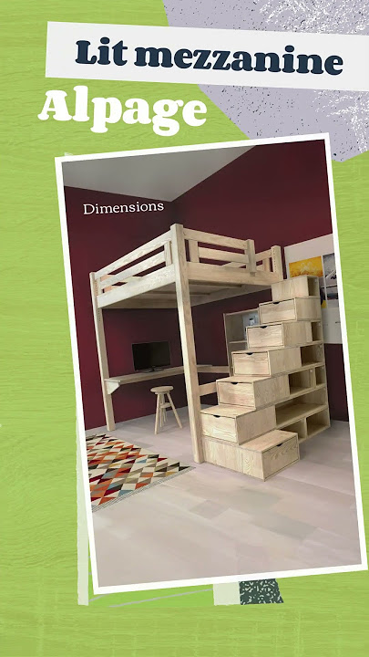 Lits mezzanines en bois massif | ABC Meubles
