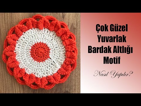 Çok Kolay Harika Bir Motif / Bardak Altlığı / Beautiful Knitting Crochet