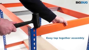 BiGDUG BiG400 Workbench with Lower Half Shelf Product Video