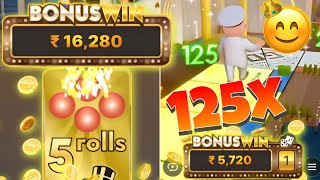 Monopoly Big Baller 5 Rolls Win || 125x Miss 😭 screenshot 5