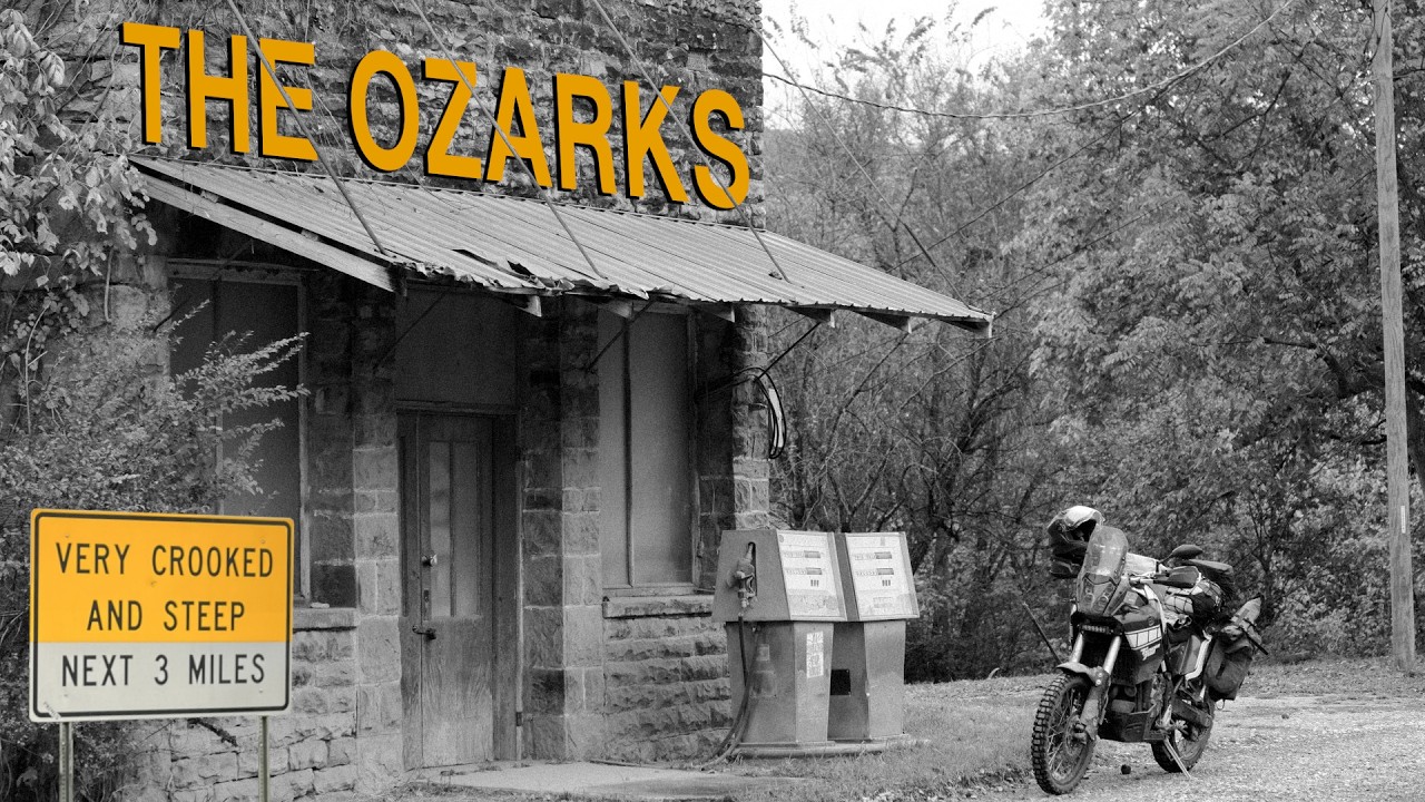 Riding through the Ozarks on my Tenere 700