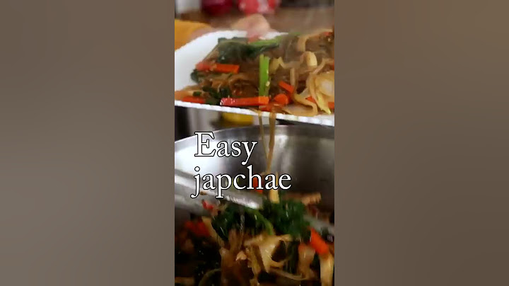 1 minute easy japchae! #shorts